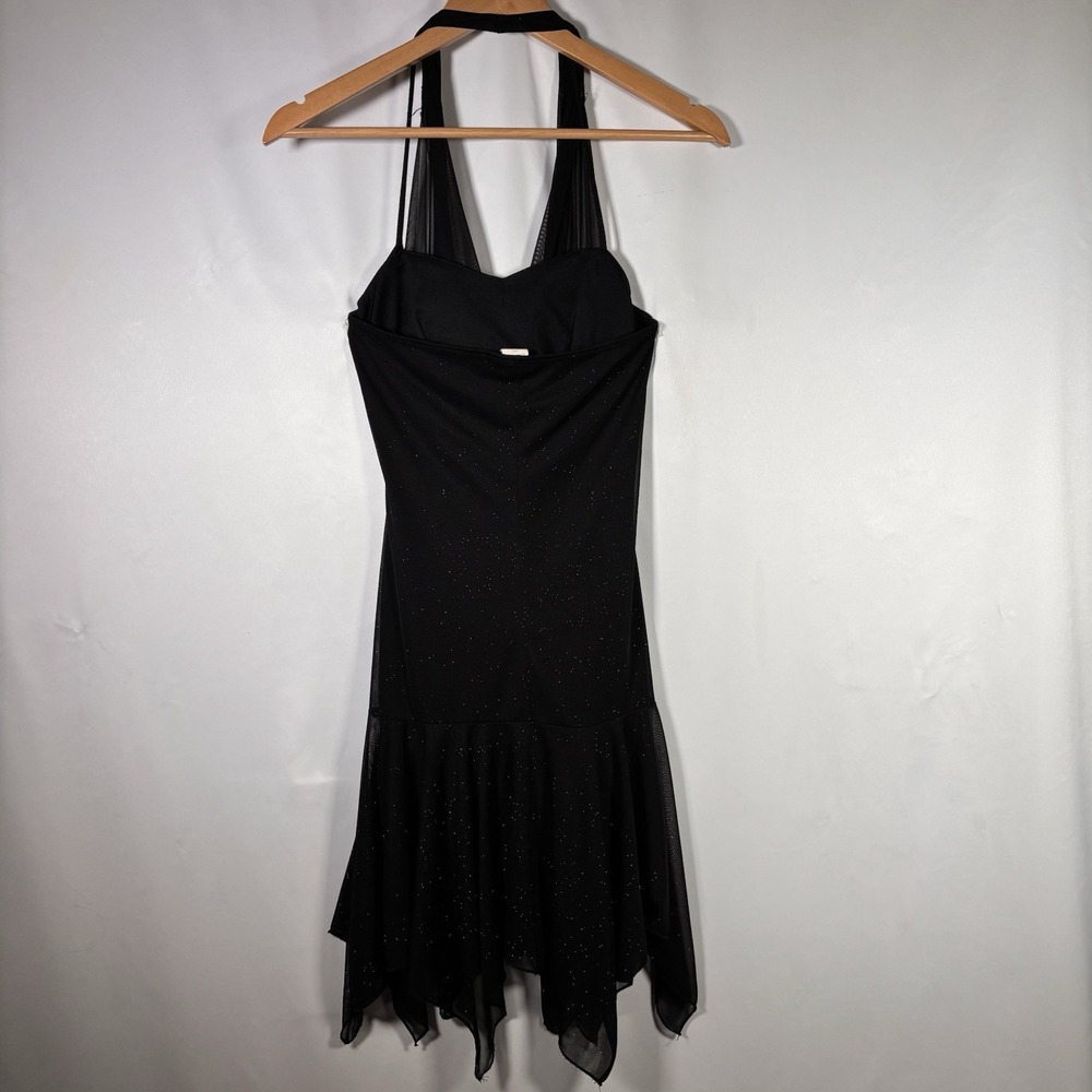 Vintage Y2K Taboo Halter Dress Womens Small Whimsigoth Fairy Grunge Asymmetric - Picture 2 of 8